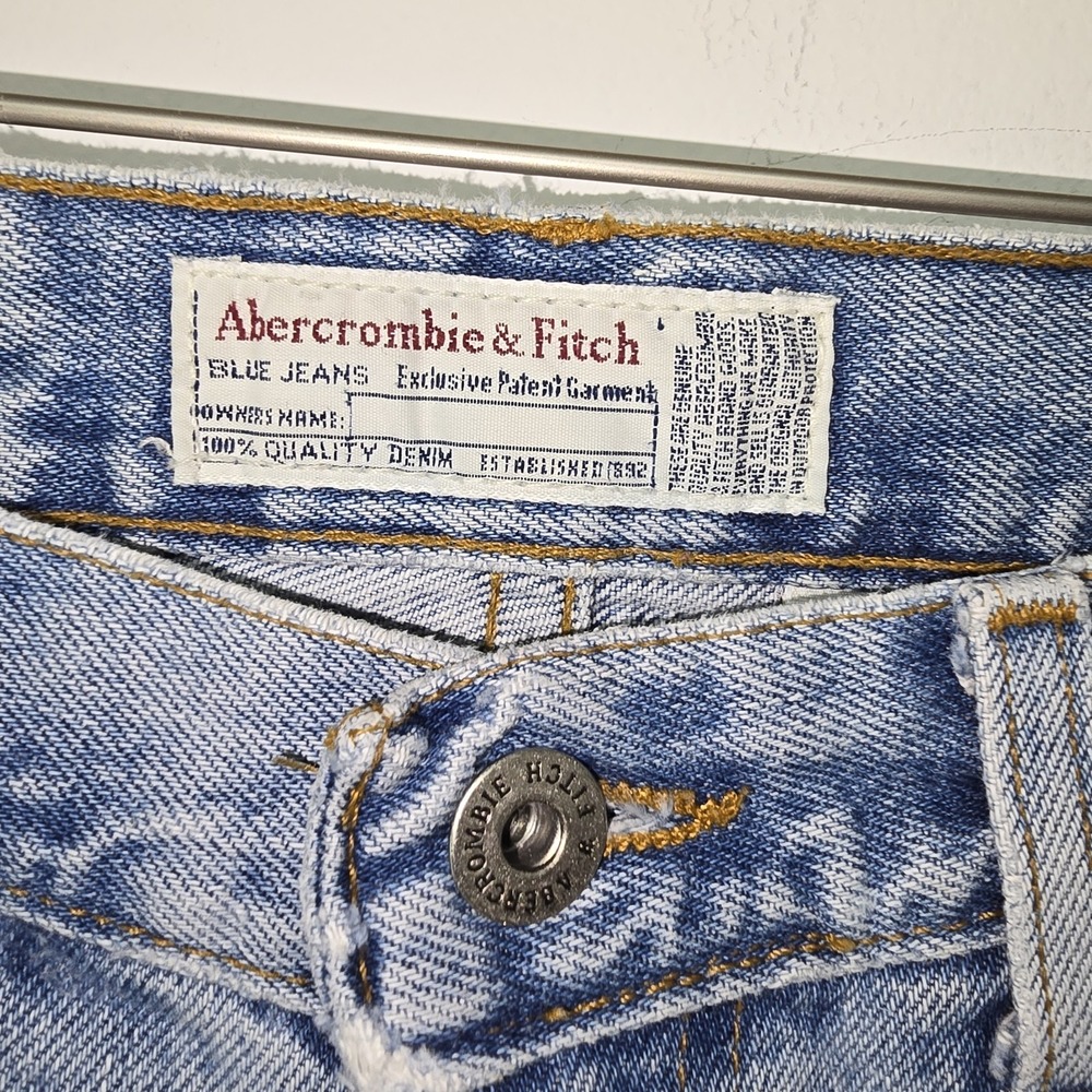 Abercrombie & Fitch Vintage Jeans Size 6 USA Made 5-Pocket Straight Leg Womens - Picture 9 of 13